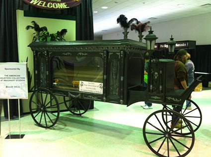 Imaginart Studios' Exclusive light weight, durable 1800's Horse Drawn Hearse. Popular Picture Op,Retail Kiosks,Parade Float, Themed Scenery